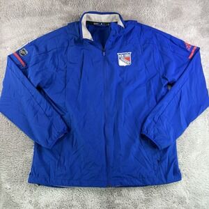 Reebok NHL Center Ice Collection Jacket Men's L New York Rangers Full Zip EUC